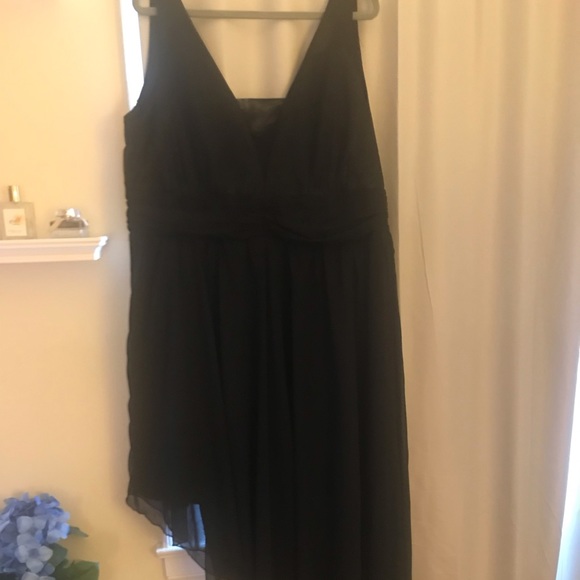 Asymmetrical Black Formal Dress - Picture 1 of 4